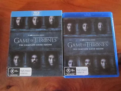 Dvd Blu-ray Game Of Thrones The Complete Sixth Season Cardboard Sleeve ** Great • $8.95