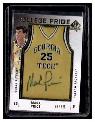 Mark Price 2012  SP Authentic College Pride Autograph /75 • $29.99