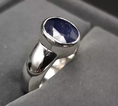 Sapphire Ring For Men Real Sapphire Ring Neelam Ring For Men Royal Blue Sapphire • $180