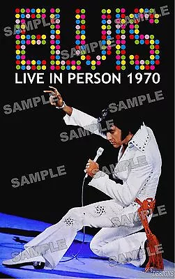 Elvis Presley 1970 LIVE FAN MADE 11 X 17 Poster Print #2 • $11