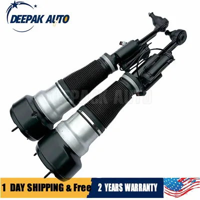 Front For Mercedes S-Class W221 4MATIC S350 S450 S550 Air Suspension Shock Pair • $415