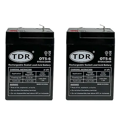 2 X 6v 5ah Battery For 6 Volts 4.5Ah 4.0Ah Kids Car Ride On Toys Scooter Bike • $49.95