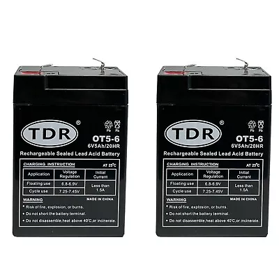 2x 6V AGM Deep Cycle Battery SLA Sealed UPS APC Alarm Toy Replace 4Ah 4.5Ah 5Ah • $49.95