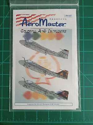 1/48-537 Aeromaster A-6E Intruder VA-75 115 Decal For Revell Kinetic HobbyBoss • $30