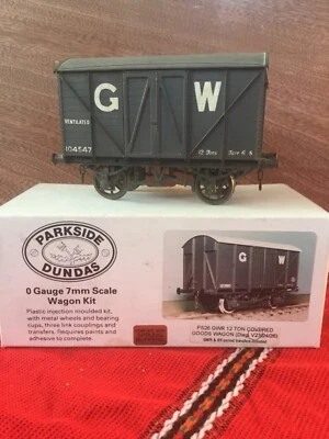 £30 • Buy PARKSIDE DUNDAS ? O Gauge 7mm GWR 12T Covered Goods Wagom - BUILT Smithfield