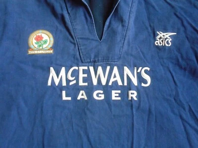 £18 • Buy Retro Blackburn Rovers Asics Training/drill Top Early 90's
