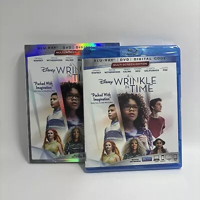 A Wrinkle In Time (Blu-Ray/DVD/Digital 2018) Disney SEALED! SEE PICS! • $7