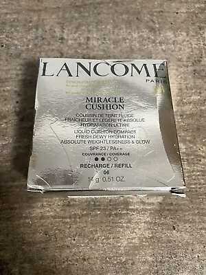 Lancome Miracle Cushion Liquid Compact Dewy Glow SPF 23 06 Beige Moka REFILL • £19.99