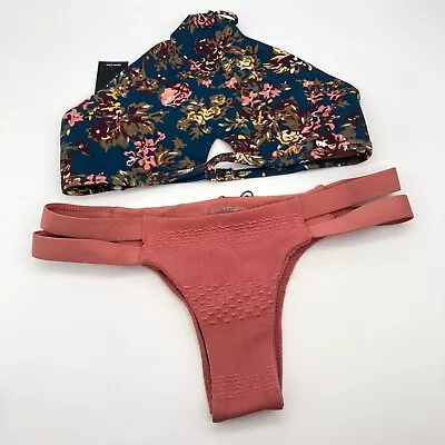 New Tavik Pink & Blue Floral Bikini - Size XS • $45