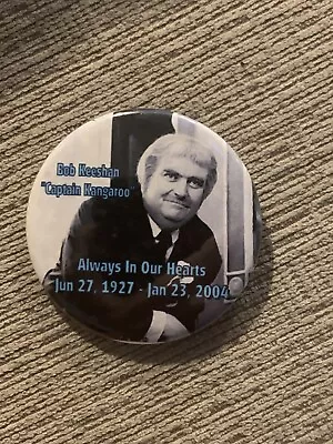 Bob Keeshan Captain Kangaroo Pin Button 2” • $5