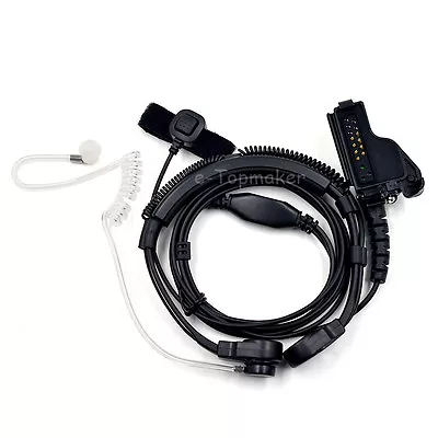 Military Throat Mic Earpiece Headset For Motorola GP900 HT1000 MTS2000 XTS5000 • $16.99