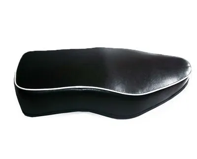 New BSA Dual Seat Black Leatherite With White Beading AEs • $125.83