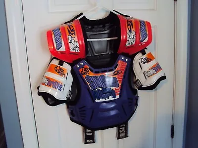 Vintage Sinisalo Pure Moto Flex Guard Motocross Chest Protector Honda Red Purple • $229.85