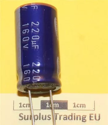 Samsung USL Radial Electrolytic Capacitor 220µF 160V 85°C (Pk Of 2) • £1.40