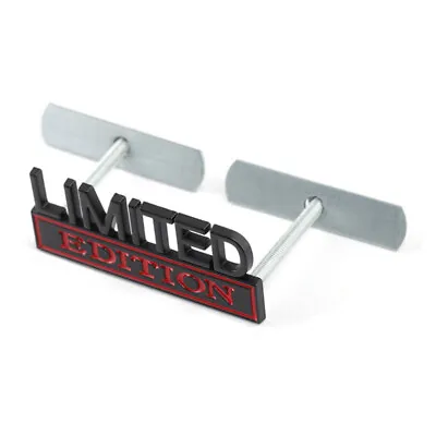 Black Red LIMITED EDITION Front Bumper Grille Emblem For Sierra Ram F150 Tundra • $17.99