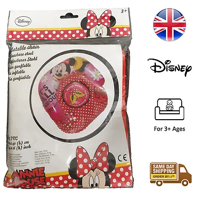 Disney Children Inflatable Chair Minnie Mouse Clubhouse Indoor Outdoor Use • £5.99