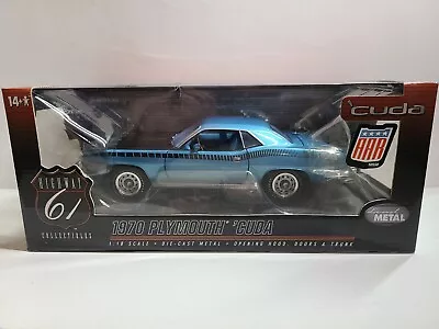 1970 Plymouth Cuda Aar B5 Blue Highway 61 50550 Le 1:18 Scale Nib • $289.95