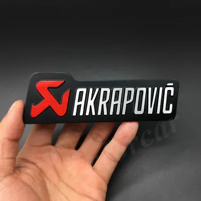 Metal AKRAPOVIC Exhaust Heat Resistant Foil Car Auto Emblem Badge Decal Stickers • $11.90