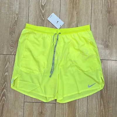 NWT Nike DQ1819-702 Men DRIFIT Flex Stride 7  Brief-Lined Running Shorts Volt XL • $34.95