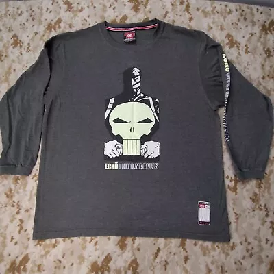 Vtg Y2k Ecko Marvel Punisher Long Sleeve T Shirt Men's XL Rare • $75