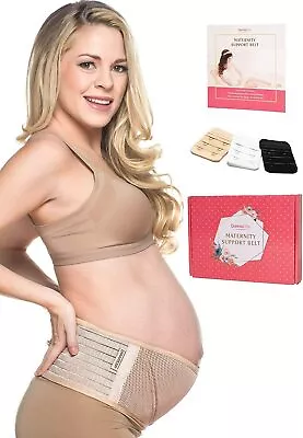 NEW NIB DonnaElite Maternity Support Belt Nude One Size With Bra Extender Set • $9.95