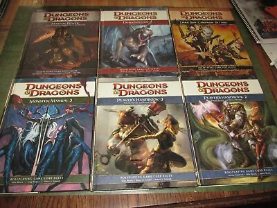 Dungeons & Dragons 4E Store DMG MM PHB HeroesShadowfell Open Grave Free Shipping • $20