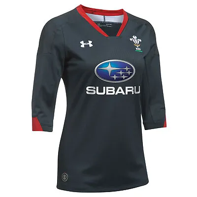 Wales WRU Womens Rugby Shirt Jersey Under Armour Welsh Away Top • £19.98