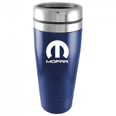 Mopar Logo Blue 16oz Stainless Tumbler Travel Mug Drinkware Official Licensed • $23.95