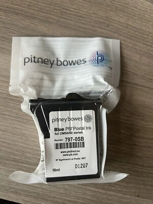 £12.99 • Buy PITNEY BOWES BLUE INK 797-0SB, K700, DM50 & DM60 Series NEW, ORIGINAL & SEALED