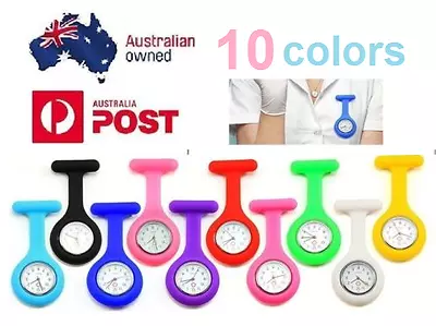 Silicone Nurse Watch Brooch Tunic Fob Nursing Nurses Pendant Clip Pocket Battery • $3.95