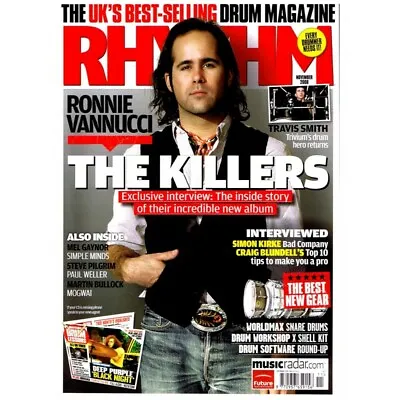 £3.95 • Buy Rhythm Magazine November 2008 Mbox2534 The Killers  Travis Smith  Simon Kirke
