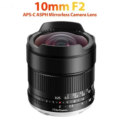 TTArtisan 10mm F2  APS-C ASPH Wide Angle Lens For Fujifilm Fuji X-Mount Camera • $135