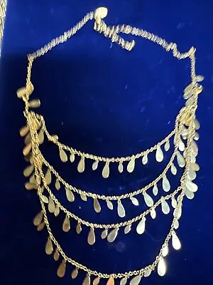 $15.70 • Buy Vintage Joan Rivers Necklace Goldtone Statement Signed 