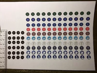£5.99 • Buy 144x 25mm LOTR Lord Of The Rings Gondor &Dol Amroth Shield Stickers MiniFigs 8mm