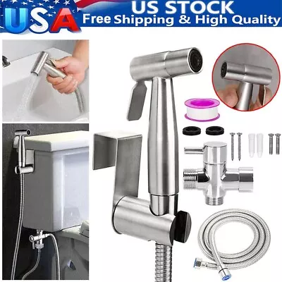 Luxury Handheld Bidet Toilet Jet Spray Muslim Hygienic Shattaf Douche Shower Kit • $26