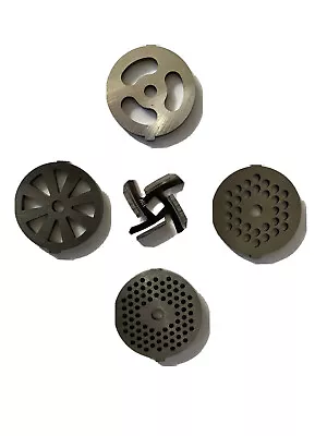 Meat Grinder Plates And Blade For Type 5 Grinder Or Standup Mixer Attachment • $11.97