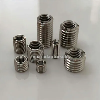 £2.99 • Buy Threaded Reducers/self Tapping Thread Repair Inserts Nuts M3 M4 M5 M6 M8 M10 M12