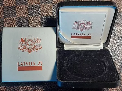 1993 Latvia ORIGINAL CASE For 10 Latu Coin COMB.SHIPPING • £0.01