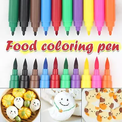 Sugarcraft Edible Pen Food Colour Pens Easy Cake Art Writing Icing Draw Gx✨ • £12.88