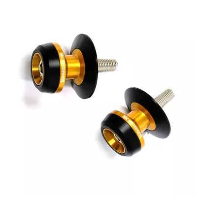 Gold M8 Rear Swingarm Spools Twall For GSX-S750 GSX-S1000 F 18 19 20 21 22 23 • $31.94