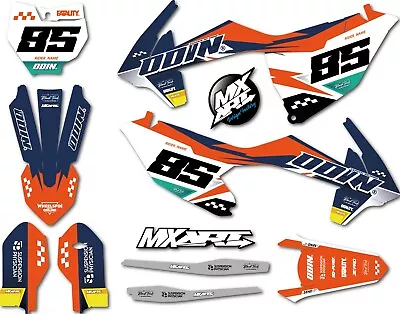 Sticker Kit Grease Style Decals To Fit KTM 85 SX 2018 - 2023 Decals Graphics • $212.42