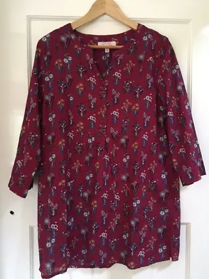 Pretty Seasalt Tunic Dress Size 10 Magenta • £12