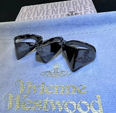Vivienne Westwood Nana Knight Armour Helmet Gothic Ring Black Tone Size #7 • $49.97