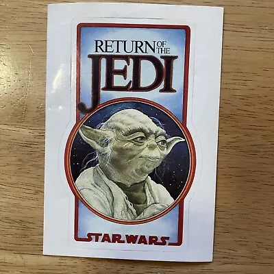 Vintage Star Wars / Return Of The Jedi (yoda) Sticker • $9.99