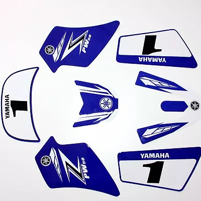 $27.06 • Buy 3M BLUE Decals Graphics Sticker Kit YAMAHA PEEWEE 50 PW50 PY50 Fairing Bike