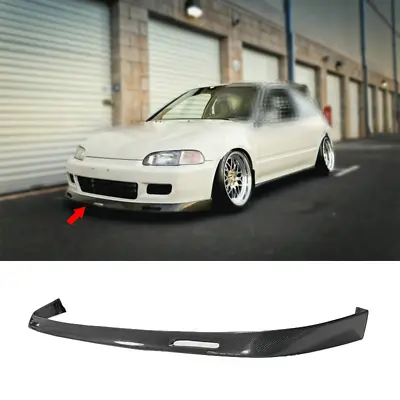 Dry Carbon Fiber 1992-1995 BYS Front Bumper Lip Chin Spoiler For Honda Civic EG • $1068.19