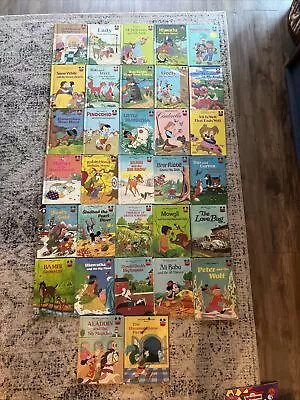 Vintage Lot Of 32 Disney Wonderful World Of Reading Children's Books • $35