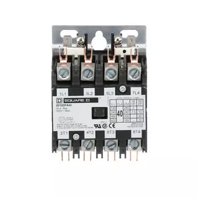 SQUARE D 8910DPA44V04 Dfinit Prpose Cntactr277VAC40A4POpen • $151.67