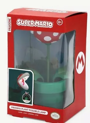 Paladone Nintendo Super Mario 8.5  Piranha Plant Posable Light Lamp Nightlight • $32.79