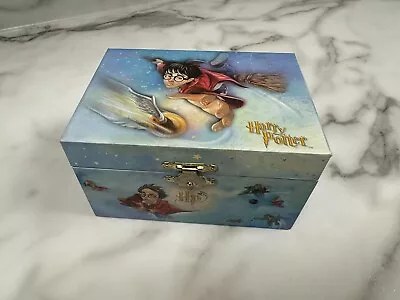 Vintage Harry Potter Quidditch Music Box Jewelry Box WORKS • $14.99